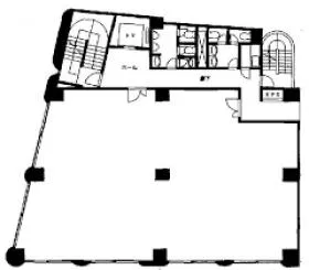 東都ビルの基準階図面