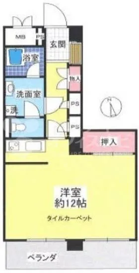 大久保センタービルの基準階図面