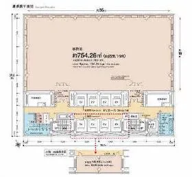 虎ノ門琴平タワーの基準階図面