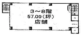 六本木グリーンビルの基準階図面