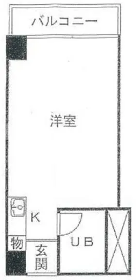 東京ビュック中銀ビルの基準階図面