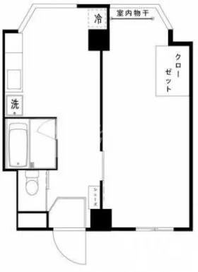 勝どき中央ロードスの基準階図面