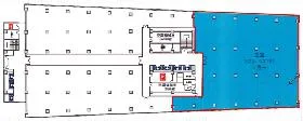 共同通信会館ビルの基準階図面