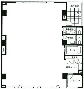 六波羅ビルの基準階図面