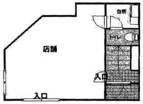 東日本橋第5梶山ビルの基準階図面