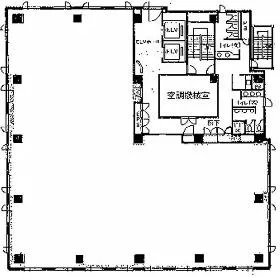 茅場町ブロードスクエアビルの基準階図面