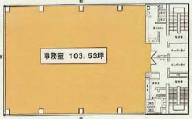 赤坂KSビルの基準階図面