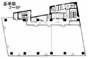 須田町佐志田ビルの基準階図面