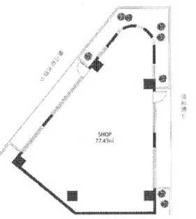 カラムビルの基準階図面