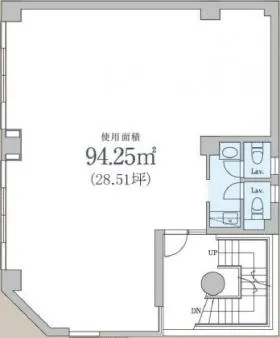 SK代々木ビルの基準階図面