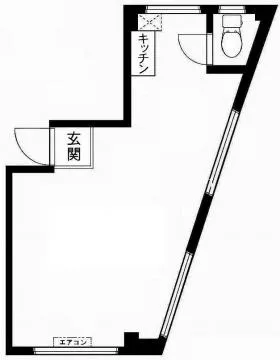 金子ビルの基準階図面