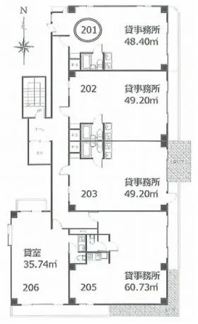 セリジェ・マノワールビルの基準階図面