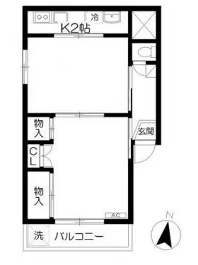 高田ロッジの基準階図面