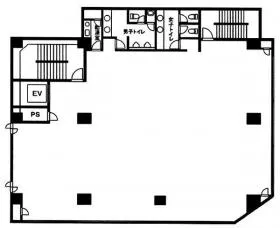 西村ビルの基準階図面