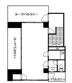 代々木上原PDビルの基準階図面