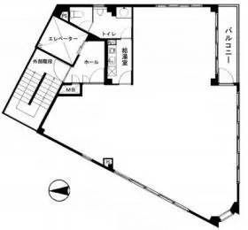 A-1ビルの基準階図面