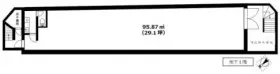 下岡ビルの基準階図面