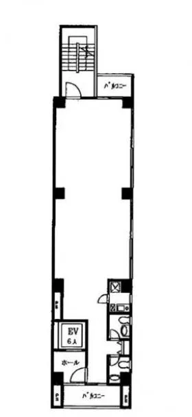 STビル代々木公園の基準階図面