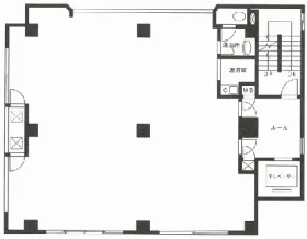 KNビルの基準階図面