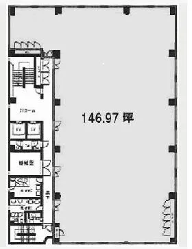 稲村ビルの基準階図面
