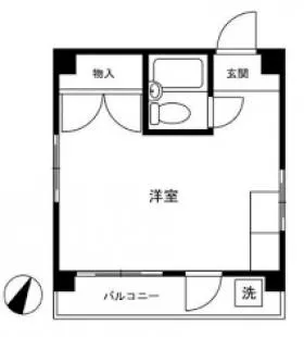 ペアコート荒井ビルの基準階図面