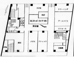 笹塚テラスビルの基準階図面