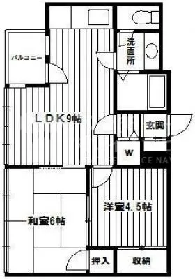アクス初台ビルの基準階図面