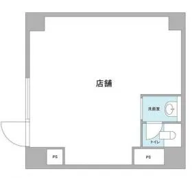 初台スカイレジテルビルの基準階図面