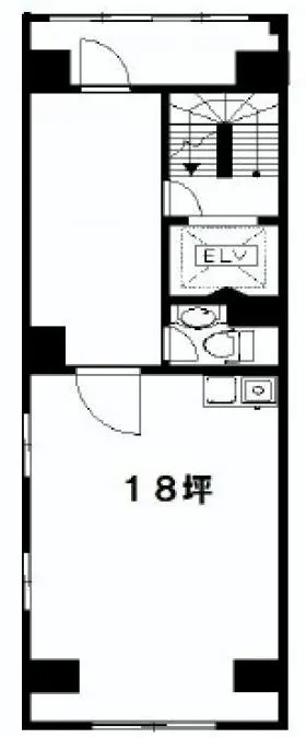 協和初台ビルの基準階図面