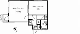 カームコート初台の基準階図面