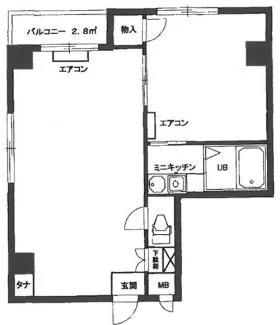 シンエイビルの基準階図面