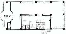 西新宿KNビルの基準階図面