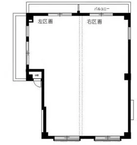 プレジュ一ルイナバビルの基準階図面