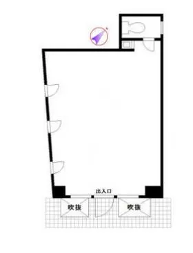 クレセール代官山ビルの基準階図面