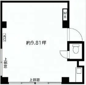 武田ビルの基準階図面