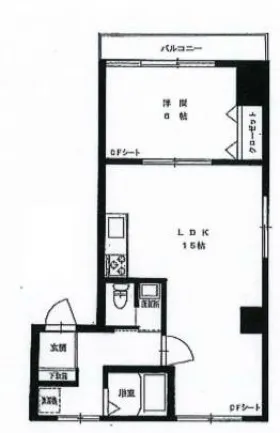 共立ビルの基準階図面