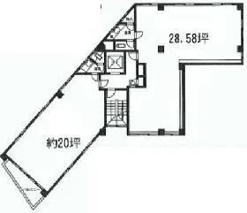 第2山本ビルの基準階図面