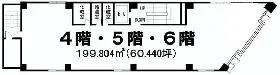 第2万寿金ビルの基準階図面