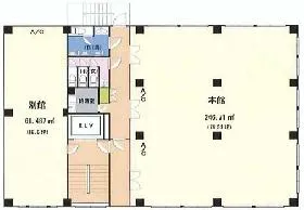 森正ビルの基準階図面
