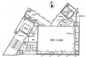 卯月ビルの基準階図面