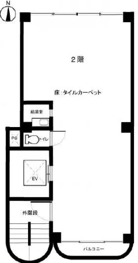 デリス第2ビルの基準階図面