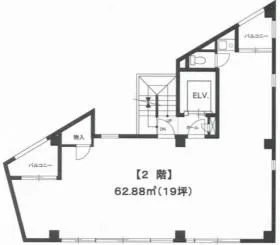 ボックスハツミビルの基準階図面