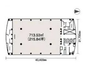 Daiwa笹塚タワー(旧:笹塚NAビル)ビルの基準階図面