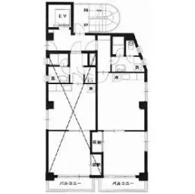 中田ビルの基準階図面