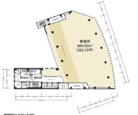 神宮前M-SQUAREの基準階図面