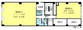 京王新宿三丁目第2ビルの基準階図面