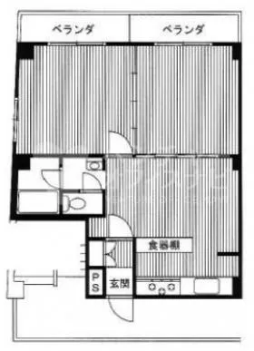 早瀬ビルの基準階図面