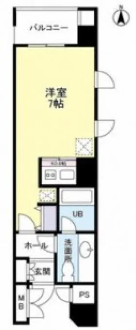 アサンブレ恵比寿の基準階図面