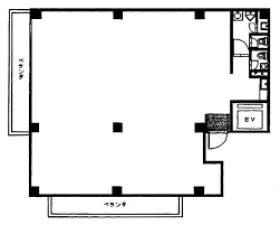 ヱビスKATOHビルの基準階図面