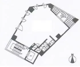 第6横芝ビルの基準階図面